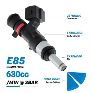 Bosch EV14 Performance Injectors 630cc/min (set of 4) for Fiat Group T-Jet&Multiair engines